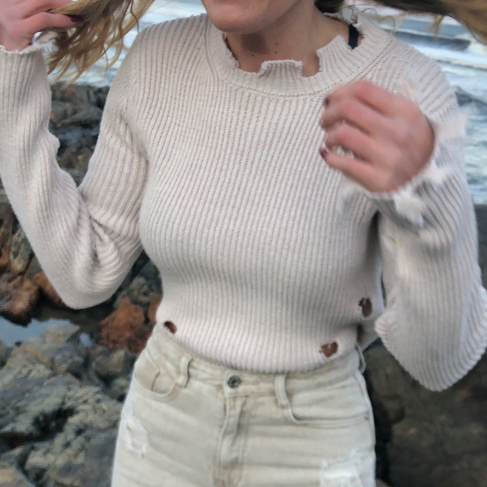 Distressed Sweater - Picture 2 of 2
